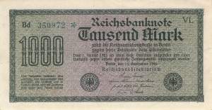 1000 Mark 1922 ro.75n VL
